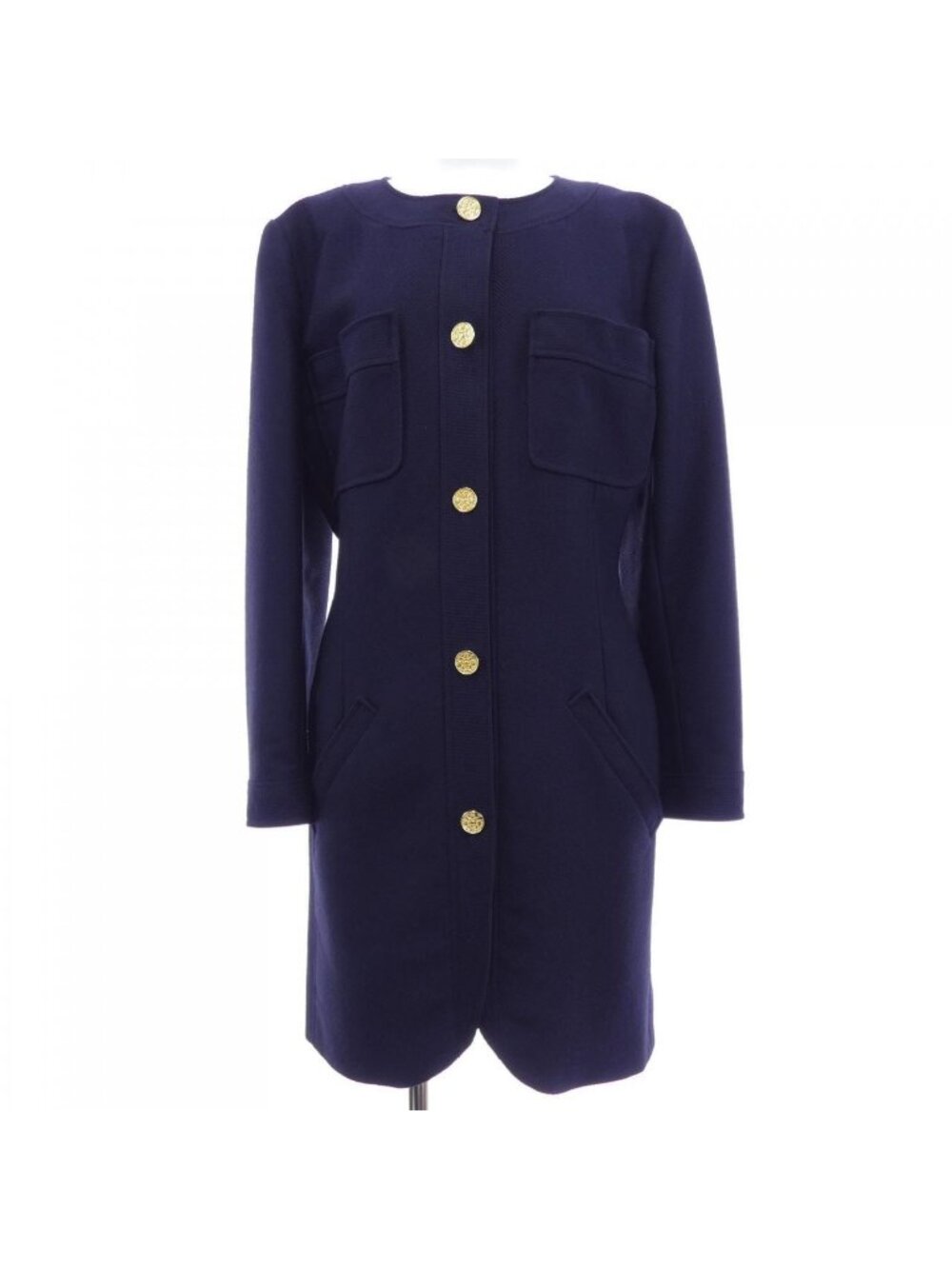 Chanel Vintage Coat Navy